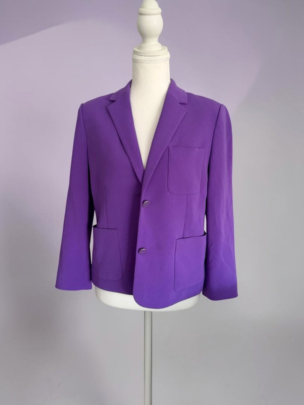 THEORY Purple Two Button Blazer Jacket Size 4